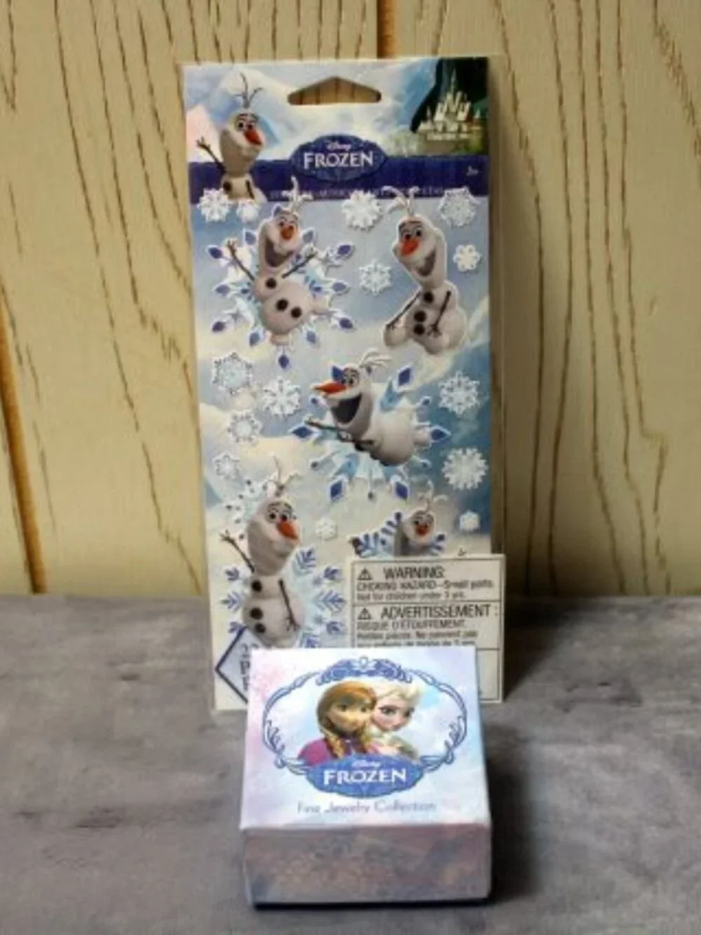 Disney Frozen Fine Silver Plated Earrings with Stickers - NIB